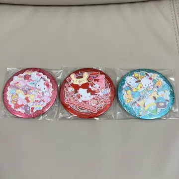 [ 럭셔리 덤 포함 ] 산리오 BIG 캔뱃지 3종 세트