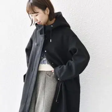 SHIPS any 멜톤 울 믹스 M-51 모즈 코트