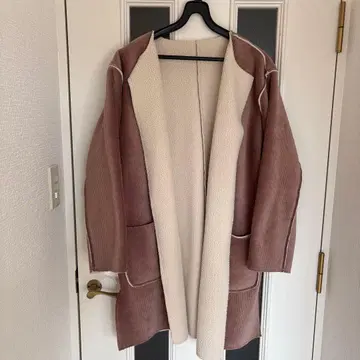 [미사용] UNITED ARROWS 무스탕 코트 브라운