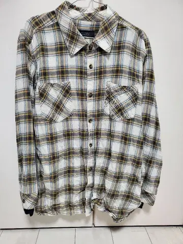 피스론 체크 셔츠 페이크 레이어드