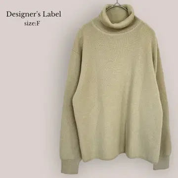 Designer's Label 터틀넥 니트 모 100% MUJI F