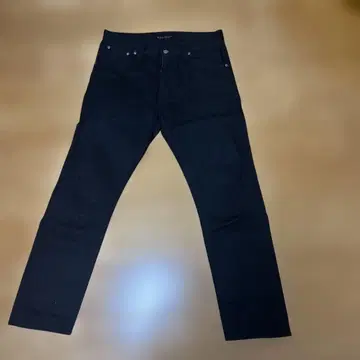 누디 진스 코 블랙 데님 스트레이트 팬츠