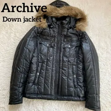 3way y2k ARCHIVE 다운 자켓 짧은 기장 그런지 00s 블랙