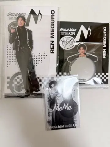 [ 11/15 발송 ] SnowMan 2025 메구로 렌 굿즈 3세트