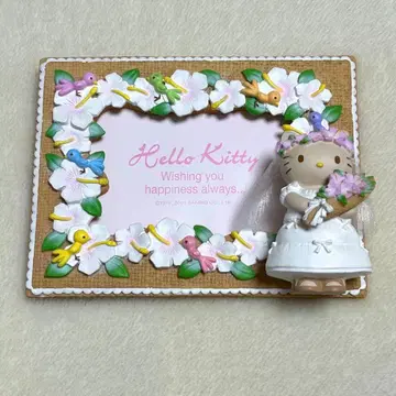 헬로키티 키티 웨딩 신부 일광화상 키티 사진 액자 포토 프레임