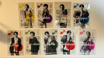 SnowMan ON 클리어 스티커 9개 세트