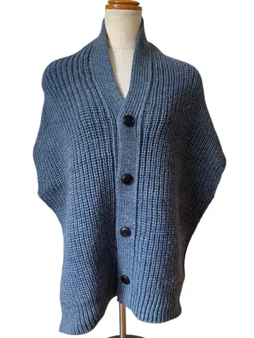 Y's 와이즈 니트 숄 케이프풍 겉옷