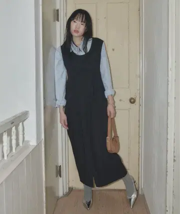 giunon 리버서블 코쿤 드레스 블랙