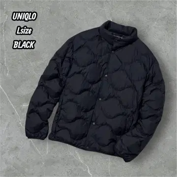 레어 유니클로 울트라 라이트 다운 웨이브 퀼트 자켓 블랙 L
