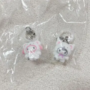 산리오 메지루시 액세서리 복슬복슬 스노우 쿠로미 마이멜로디