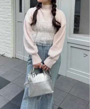 [ 연이어 ] 뷔스티에 세트 니트 원피스 긴팔 원피스