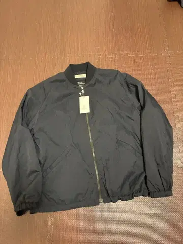 네이비 집업 나일론 자켓 L