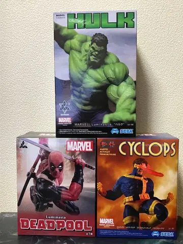 MARVEL 헐크 데드스탁 풀 사이클롭스 피규어 3종