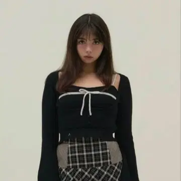 andmary natalie ribbon set black 블랙