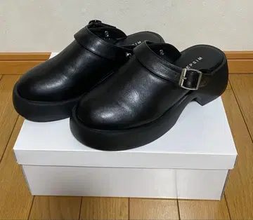 LEPSIM 2웨이 벨트 통굽 사보 블랙 L 사이즈