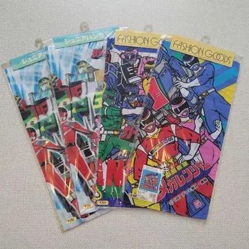 [ 당시물 ] 전대물 손수건 4장 세트 헤이세이 레트로 레어 특촬물