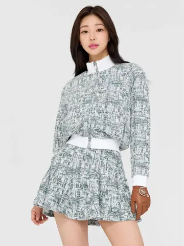 XEXYMIX 트위드 골프웨어 셋업