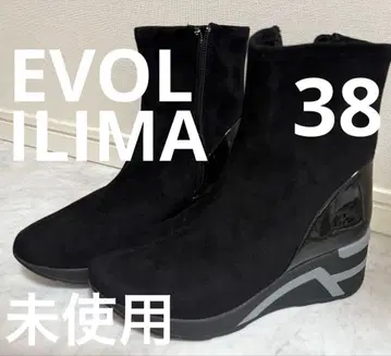 블랙 스웨이드풍 숏부츠 39