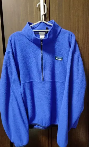 80s L.L.Bean 하프 지퍼 플리스 파랑