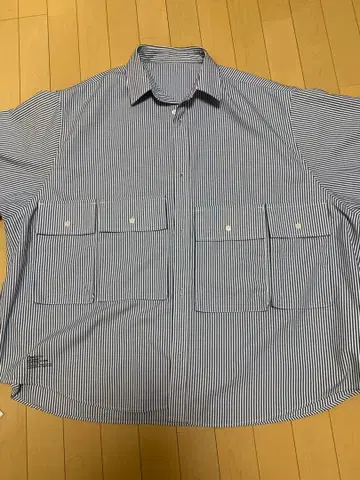 Fresh Service 스트라이프 반팔 셔츠