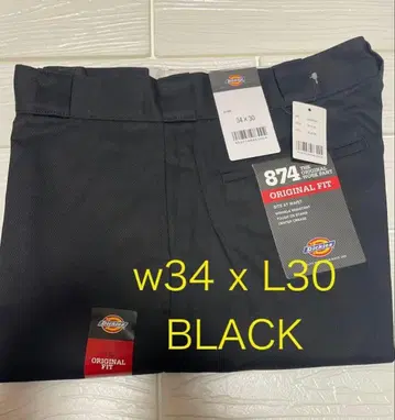 Dickies 874 워크 팬츠 디키즈 34 x 30 black