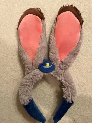 [ 상하이 디즈니 한정판 ] 폭신폭신! 주토피아 주디 홉스 머리띠