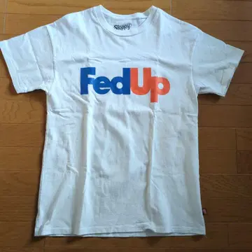 Sloppy FedUp 티셔츠 화이트 구제 의류