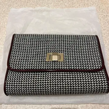 하운드투스 체크 패턴 클러치백 숄더백