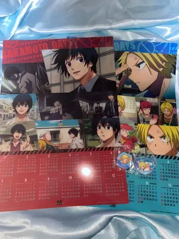 사카모토 데이즈 쿠라스시 콜라보 클리어 포스터 달력 나구모 아사쿠라 신