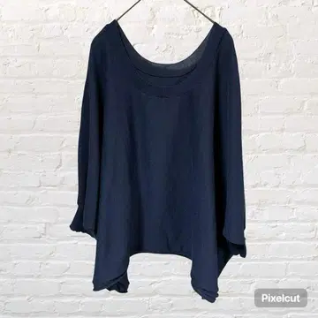 12038 패션 프렌 돌먼 슬리브 티셔츠 네이비