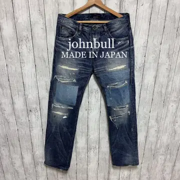 johnbull 페인트, 데미지 가공 리메이크 데님! 일본제! 분위기
