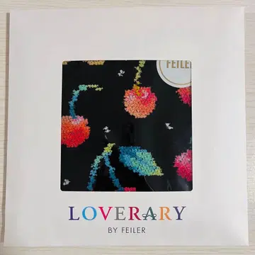 [ 미사용 새상품 ] 러브리 바이 페이러 손수건 파우치 체리 도트 블랙