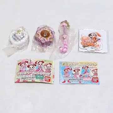 오쟈마녀 도레미 탭참 폴로참 아크릴 미니하지 4개 세트