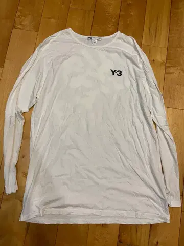 Y-3 화이트 롱 슬리브 L