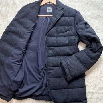 새상품급 타트라스 테일러드 자켓 다운 캐시미어 혼방 체크 MELINI