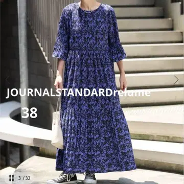 [새상품] JOURNALSTANDARDrelume 플리츠 롱 원피스 36