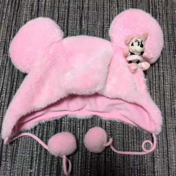 디즈니 팬캡 미니 마스코트 포함 핑크