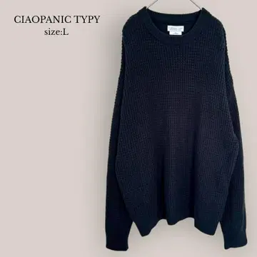 CIAOPANIC TYPY 크루넥 니트 네이비 남성용 루즈핏