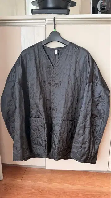 블랙 퀼팅 자켓 S 사이즈