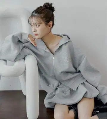 chico W 지퍼 볼륨 슬리브 후드