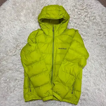 새상품급! 몽벨 파마로스트 다운 L 라임 그린 수납 봉투 포함