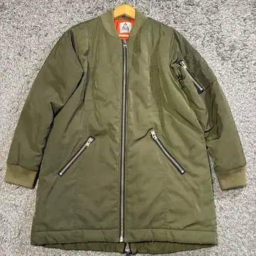[ 고품질 ] UNIF 유니프 롱 MA-1 카키 코트 플라이트 자켓 S