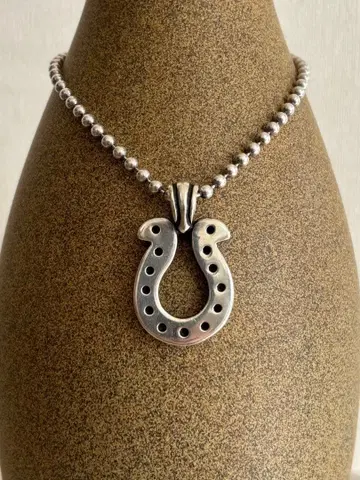 말발굽 호스슈 목걸이 실버 kenz 탑만