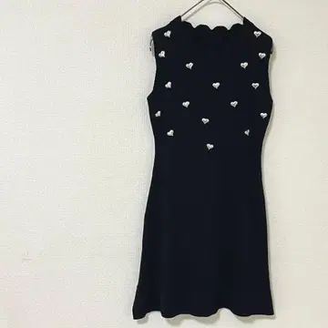 하트 스캘럽 원피스