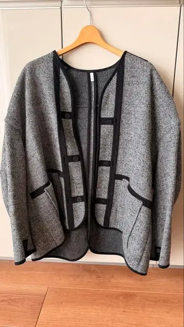 그레이 노카라 자켓