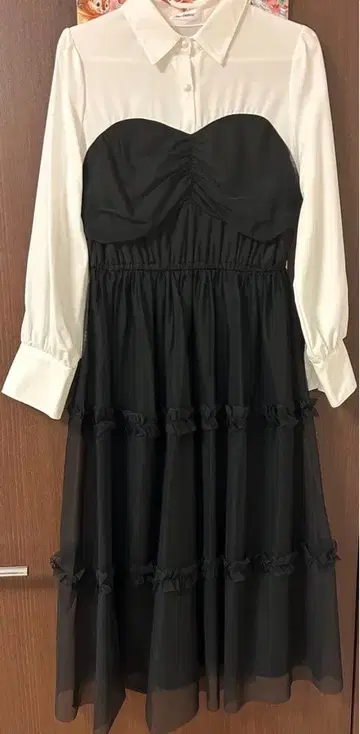 시마무라 maki melume 튤 절개 원피스