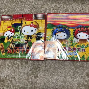 [ 아키타 1 ] 지역 한정 헬로키티 핸드 타월 2개