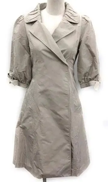 토카 TOCCA 스프링 코트 리본 7부 소매 0 그레이지