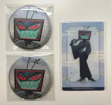 해즈빈 호텔 복스 애니메이트 페어 기모노 캔뱃지 클리어 카드