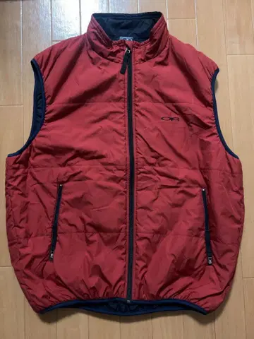 90s OP 오션 퍼시픽 다운 베스트 자수 로고 빈티지